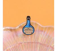 1 pezzo Spilla Pozione Blu - "VISSERO FELICI E CONTENTI AMORE VERO" - Accessorio fantasioso per cosplay e fiere medievali Lega di zinco