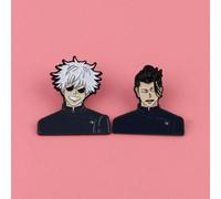 1 pezzo Spilla/Spilla in metallo lega di Jujutsu Kaisen, decorazione per abbigliamento e zaino, accessori, di Gojo Satoru e Geto Suguru, regalo 02# Bastoncini di pasta fritti,01#CinquePMMA