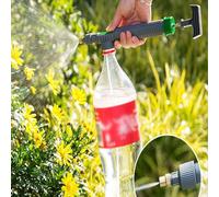 1 pezzo Spruzzatore manuale ad alta pressione con ugello regolabile, pompa manuale a pressione d'aria, attrezzo per irrigare il giardino, in plastica, senza batterie, portatile, annaffiatoio a pompa a