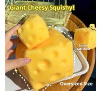 1 pezzo Squishy a forma di formaggio - Rimbalzo lento - Palla di farina - Giocattolo antistress - Giocattolo da schiacciare - Giocattolo morbido - Giocattolo squishy - Giocattolo fidget - Giocattolo a
