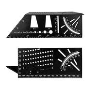 1 pezzo Ssquadra Tridimensionale Metallo Angolazione Obliqua 3D Righello Angolare Legno Quadrata Multifunzionale Marcatore per Lavorazione del Legno 45°/90°