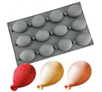 1 pezzo Stampi per torte in silicone a forma di palloncino, stampo per la cottura di dolci e dessert mousse Dimensioni dello stampo 30x17,3x4 cmSilicone