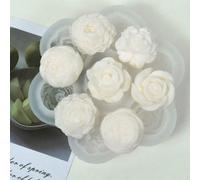 1 Pezzo Stampo in silicone 3D a forma di peonia, rosa, calendula per la realizzazione di candele, gesso, decorazioni per fontane, regali di San Valentino, attrezzi per craft Tagli UnicaSilicone