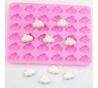 1 pezzo Stampo in silicone fai-da-te a motivo di nuvola e griglie multiple, stampo in silicone moderno per il fai-da-te 1 pz Nuvola RosaSilicone