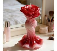 1 pezzo Stampo in silicone flessibile e riutilizzabile a forma di gonna con fiori 3D per la realizzazione di candele, saponi aromatici, pietre aromatiche e decorazioni per la casa. Ideale per San Vale