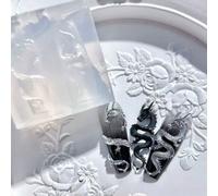 1 pezzo Stampo per unghie in silicone a forma di drago 3D, modello decorativo per arte di unghie fai-da-te, accessori per unghie, strumenti per unghie, strumenti per arte di unghie, back to school, un