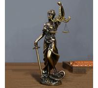 1 pezzo Statua della Dea della Giustizia per decorazione domestica, scaffale per ufficio, simbolo della legge e dell'equità con bilancia piccolo,Dimensioni medie: 8,66 pollici * 3,94 pollici * 2,55 po