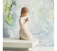 1 pezzo Statua dell'Angelo della Pace, Scultura dell'Angelo dipinta a mano simbolo di speranza e guarigione, Decorazione natalizia, Decorazione in resina per l'ingresso di casa, il giardino, il tavolo