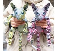 1 pezzo Statua di gatto 3D extra-large da 50 cm/19,69 pollici, adatta per giardino e camera da letto, regalo di compleanno perfetto, serie multicolore, decorazioni per feste, regali per le vacanze, re