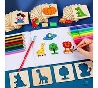 1 Pezzo Stencil Da Disegno per Bambini E Prescolari Modello Pittura Montessori