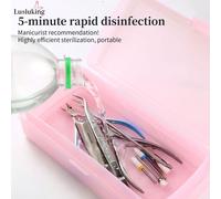 1 pezzo Sterilizzatore portatile per strumenti per unghie - Utilizza luce UV-C per disinfettare strumenti per manicure (tronchesi, forbici, pinzette) senza batterie, perfetto per saloni e viaggi ABS