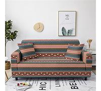 1 Pezzo Stile Etnico Copridivano Bohémien Marrone Grigio Animale Leopardo Giraffa Stampa Strisce geometriche Poliestere Elasticizzato Fodere Copridivano Sofa Cover (Colore6,2 Posti 145-185 cm)
