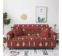 1 Pezzo Stile Etnico Copridivano Bohémien Marrone Grigio Animale Leopardo Giraffa Stampa Strisce geometriche Poliestere Elasticizzato Fodere Copridivano Sofa Cover (Colore3,4 Posti 235-300 cm)