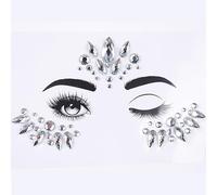 1 pezzo Strass Adesivi,Brillantini faccia,Gemme viso,Brillantini adesivi,Brillantini viso adesivi,Strass viso make up adesivi,Brillantini make up viso,per Nail,Viso,Festival festa(Stile 3)