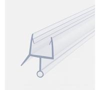 1 Pezzo Striscia di Tenuta per Porta Doccia in PVC Trasparente - 100 cm - Compatibile con Vetro 6 mm - Impermeabili, Facili da Installare, Design Antigoccia