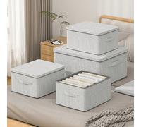 1 pezzo [Super Storage] Arriva la grande scatola di storage multifunzione, design pieghevole, impermeabile e antimuffa, tutto il necessario per la casa in un solo clic! L,M,SPoliestere