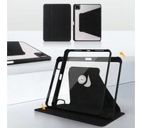 1 pezzo Supporto acrilico a tripla piega girevole a 360°, in materiale acrilico con slot per penna, funzione di sospensione/riattivazione, adatto per modelli Apple Mini6/Mini7/9.7/10.2/10.5/Air4/510.9