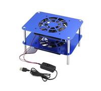 1 pezzo supporto di raffreddamento per router, decoder Modem ottico AX3, base radiatore, ventola USB mute(D2450-10)