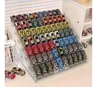 1 pezzo Supporto espositivo in acrilico versatile per auto giocattolo, gioielli e altro - Organizzatore trasparente a più piani con vari scomparti settimo piano,Espositore a quattro livelli,Espositore