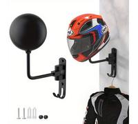 1 pezzo Supporto girevole per casco, accessorio essenziale per "conservazione + esposizione del casco" per appassionati di moto e biciclette! Progettato per motociclisti e ciclisti, con il vantaggio p