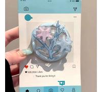 1 pezzo Supporto magnetico rotante per telefono a tema marino, supporto espandibile per telefono, simpatico supporto a forma di corallo, stella marina, balena blu, adatto come regalo per sorelle e fid