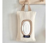 1 pezzo Supporto minimalista per carta igienica per auto/casa, simpatica borsa portatile per salviettine umidificate da passeggino, pratico dispenser portatile per fazzoletti Tagli UnicaColore unicoTe