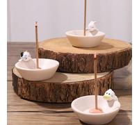 1 Pezzo Supporto Per Incenso Creativo Da Stile Giapponese Bianco Con Base In Plastica A,B,C,D,Maiale arancione,Koala fragola,Panda di Sydney,Shiba Inu alla melaABS