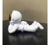 1 pezzo Supporto per smartphone a forma di astronauta di lusso, piccolo articolo decorativo, gadget per guardare programmi, scrivania per ufficio, live streaming, sostegno per la lettura per persone c