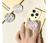 1 pezzo Supporto per telefono con impugnatura a fiocco amore, supporto da scrivania per persone con postura scomoda, semplice supporto anti-caduta per il tempo libero, supporto per telefono mobile ret