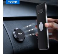 1 pezzo Supporto per telefono magnetico per auto Topk, supporto per navigazione con attrazione magnetica, supporto per telefono magnetico per console centrale dell'auto compatibile con , smartphone An