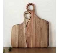 1 pezzo, Tagliere in legno di acacia con manico, piani rustici per formaggi e salumi, blocchi da cucina, taglieri per frutta lavabili, per uso in cucina, elementi essenziali della cucina Rama, regalo 