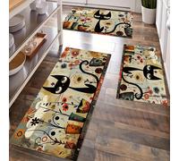 1 pezzo Tappetino da cucina a tema gatto, assorbente e antiscivolo, adatto per fattoria, ingresso, interni, decorazione della stanza, cucina, sala da pranzo, piccolo ufficio domestico, lavanderia 50 c