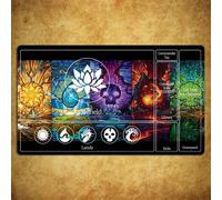 1 pezzo Tappetino da gioco MTG Zone, in materiale di gomma durevole adatto per giochi TCG e CCG, ideale per serate di gioco e allenamento, accessorio per giochi di carte collezionabili, tappetino da g