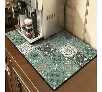 1 pezzo Tappetino per caffè - Tappetino assorbente con retro in gomma che nasconde le macchie, asciugatura rapida per ripiano cucina, accessori bar caffè, macchina per caffè, macchina per espresso, ca