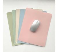 1 pezzo Tappetino per mouse in pelle tinta unita, accessorio da ufficio minimalista e alla moda 1 pezzo blu cielo 26x21 cm/10,2x8,3 pollici,1 pz rosa 26x21 cm / 10,2x8,3 pollici,1 pezzo di verde erba