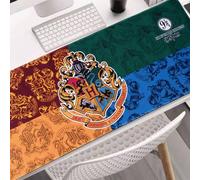 1 pezzo Tappetino per mouse ufficialmente concesso in licenza di Harry Potter, Piattaforma 9 e 3/4, stemma di Hogwarts, tappetino per mouse grande, accessori per computer, forniture per ufficio, imper