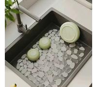 1 pezzo Tappetino protettivo per lavello da cucina, tappetino di drenaggio rapido, protezione per il fondo del lavello da cucina, tappetino in rete per protezione del lavello, tappetino antiscivolo pe