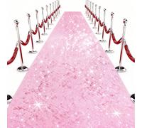 1 pezzo Tappeto per navata glitterato rosa champagne, tappeto per navata da matrimonio, tappeto per navata lucido, forniture per cerimonie di matrimonio e compleanni, decorazione per navata, adatto pe