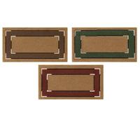 1 Pezzo Tappeto Zerbino Agugliato Side con Bordo 50 x 90 cm 3 Colori