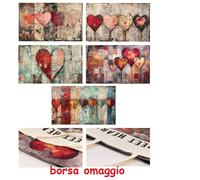 1 Pezzo Tappeto Zerbino Antiscivolo Digital + Borsa Omaggio 45 x 75 cm 5 Decori