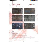 1 Pezzo Tappeto Zerbino in Gomma Finitura Metallizzata 45 x 75 cm 6 Decori