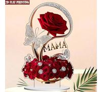 1 pezzo Targa decorativa in stile bohémien in acrilico - Stampa piatta 2D, Supporto da tavolo multifunzionale, Senza elettricità necessaria, Regalo ideale per moglie, madre, migliore amica, fidanzata 