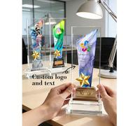 1 pezzo Targa di ringraziamento personalizzata in acrilico per il pensionamento per il capo, personalizzabile con logo e testo, regalo di apprezzamento per manager, insegnante, colleghi, trofeo di rin