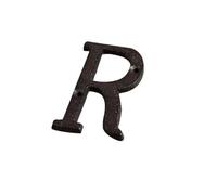 1 Pezzo Targa for Porta Di Casa In Ghisa Stile Retrò, Creativa, Fai Da Te, Con Lettera E Simbolo(R)