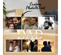 1 pezzo Targa in acrilico personalizzata con foto e testo personalizzati, regalo unico per lei/lui, ideale per San Valentino, Festa della Mamma, compleanni, anniversari, laurea, matrimoni, Festa del P