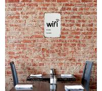 1 pezzo Targa metallica divertente "Wifi" (11.81"X7.87"/30x20cm), decorazione vintage novità, decorazione per la casa, la stanza, la parete, il bagno, il bar, il caffè, il garage, fattoria, ottimo reg