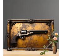 1 pezzo Targa metallica vintage a tema arma, opera d'arte da parete vintage, targa in ferro retrò ideale per casa, giardino, caffè, bar, per la sala degli uomini e decorazione per feste 20 cm*30 cm,30