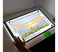 1 pezzo Tavola luminosa a LED per tracciare copie di disegni, Tavoletta da disegno regolabile per la luminosità per apprendimento, educazione e giochi A5,A4,A3,Lavagna A4 + 12 penne colorate,A4+4 clip