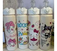 1 pezzo Tazza/Bicchiere in plastica carino di Sanrio Hello Kitty, Kuromi, Pompompurin, My Melody, adatto per uso quotidiano, viaggi, regalo perfetto per lui, feste di vacanza, Natale, Borraccia in pla