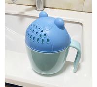 1 pezzo Tazza di shampoo a forma di orso per bambini, Tazza per sciacquare la doccia e fare gargarismi durante il bagno Tagli UnicaBlocchi di colorePolipropilene